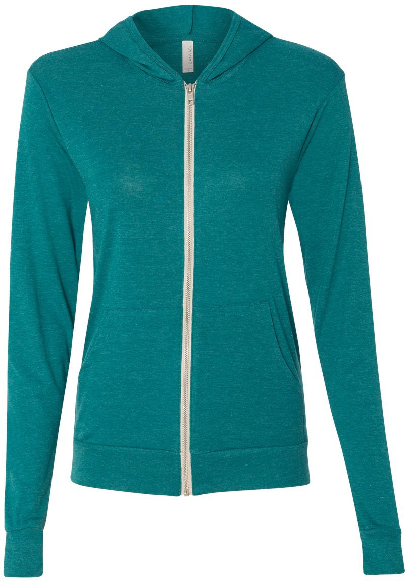 Bella+Canvas Unisex Triblend Lightweight Full-Zip Hoodie - A Must-Have Tee!