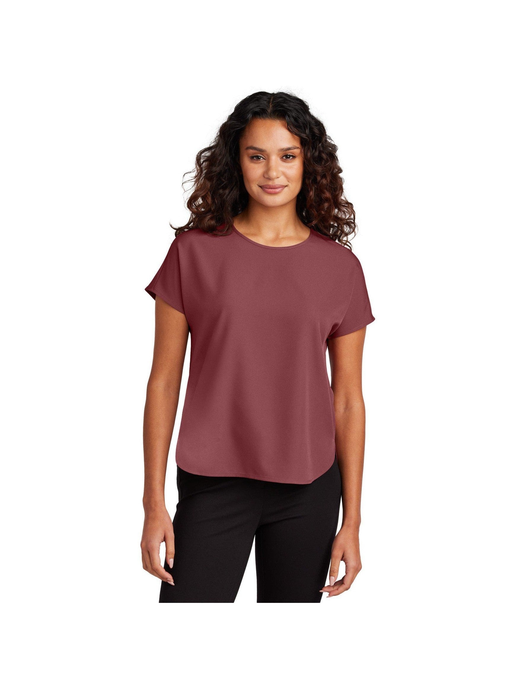 Mercer+Mettle Ladies' Stunning Stretch Crepe Crew Top