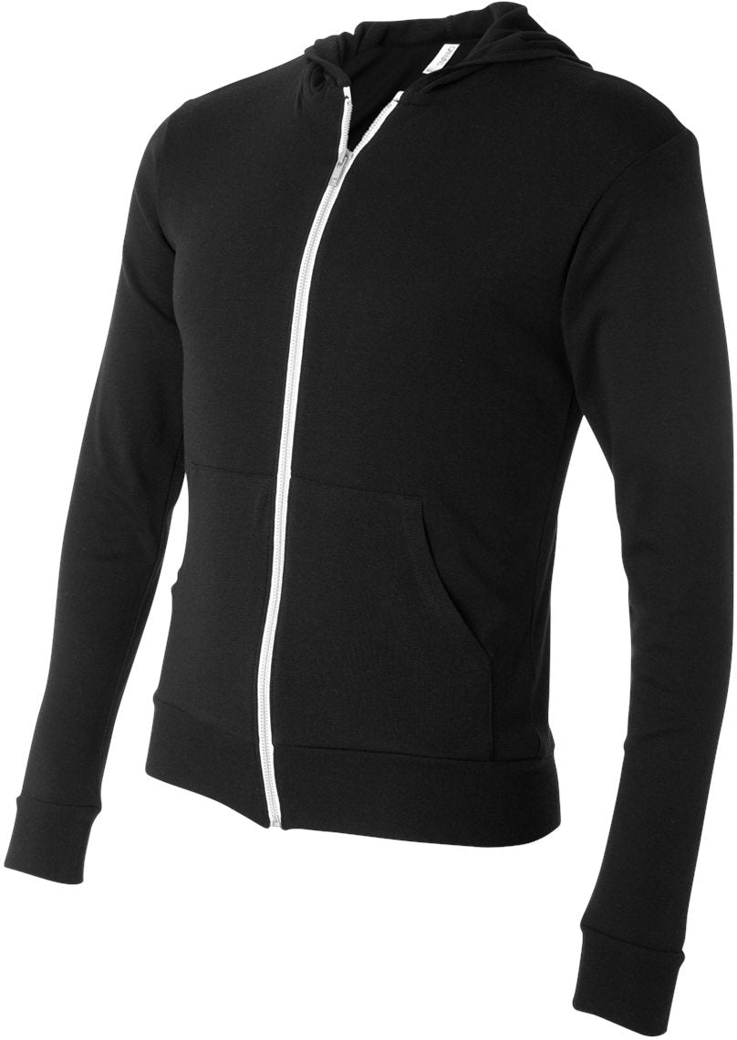 Bella+Canvas Unisex Triblend Lightweight Full-Zip Hoodie - A Must-Have Tee!