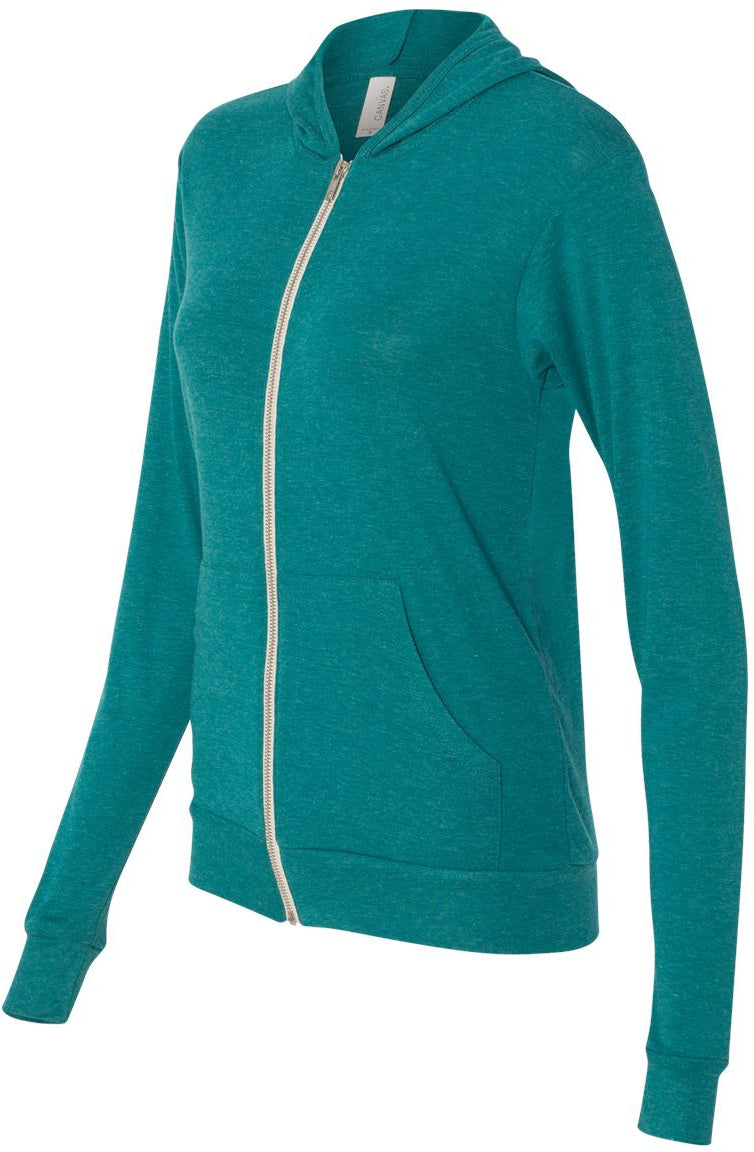 Bella+Canvas Unisex Triblend Lightweight Full-Zip Hoodie - A Must-Have Tee!