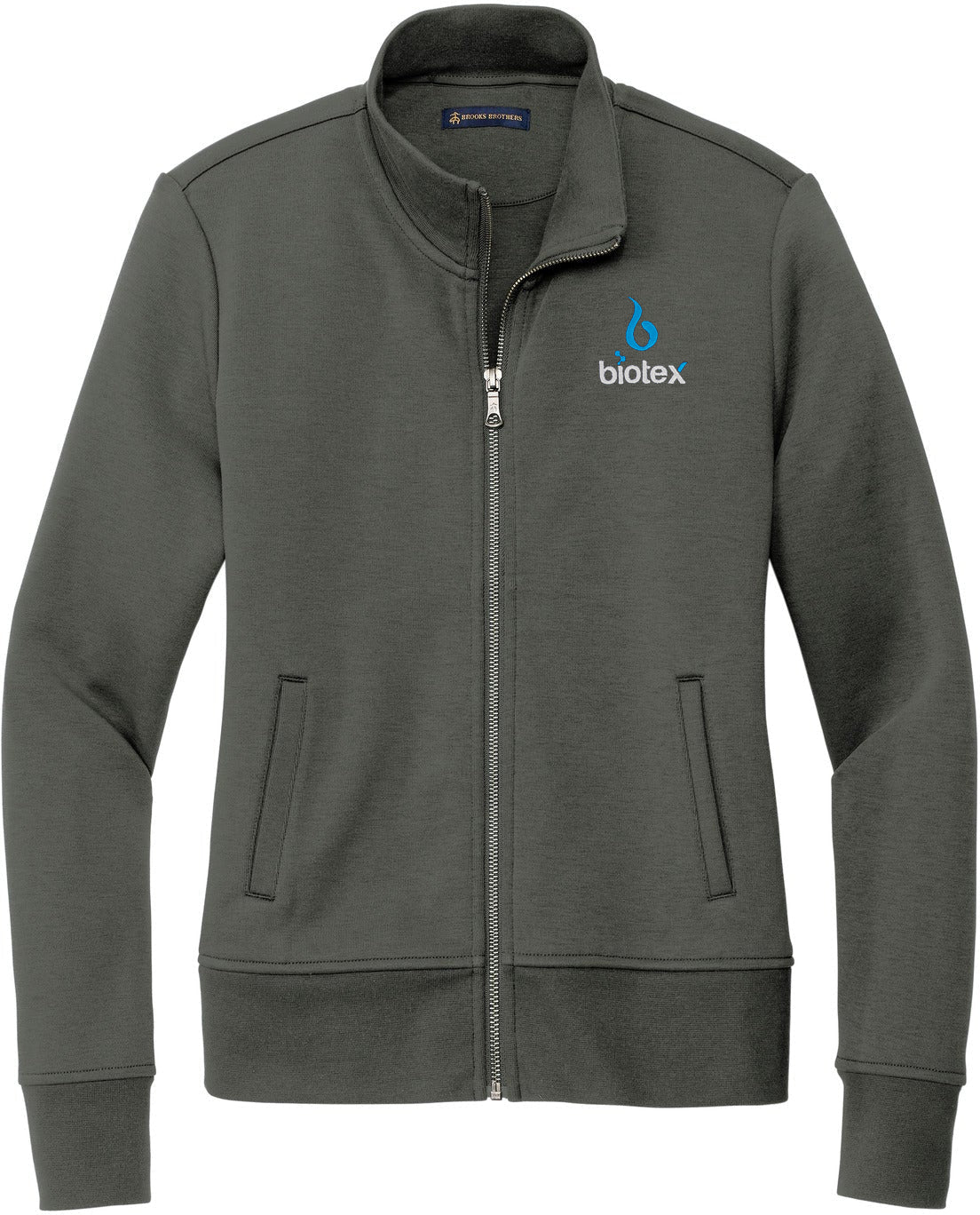 Brooks Brothers Stylish Ladies Double-Knit Full-Zip Jacket