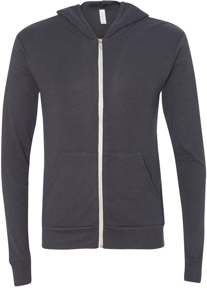 Bella+Canvas Unisex Triblend Lightweight Full-Zip Hoodie - A Must-Have Tee!