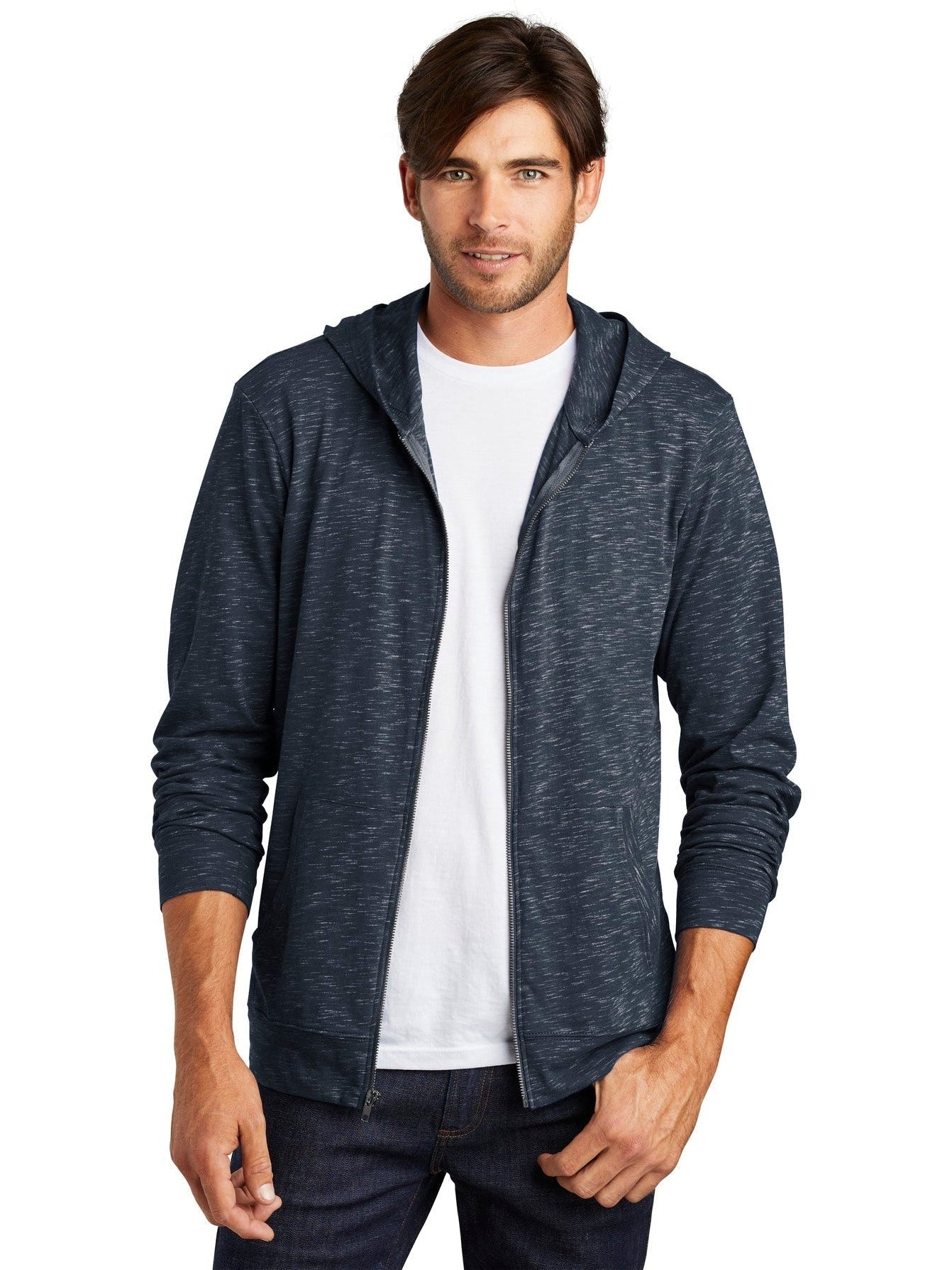 District Medal Stylish Full-Zip Hoodie
