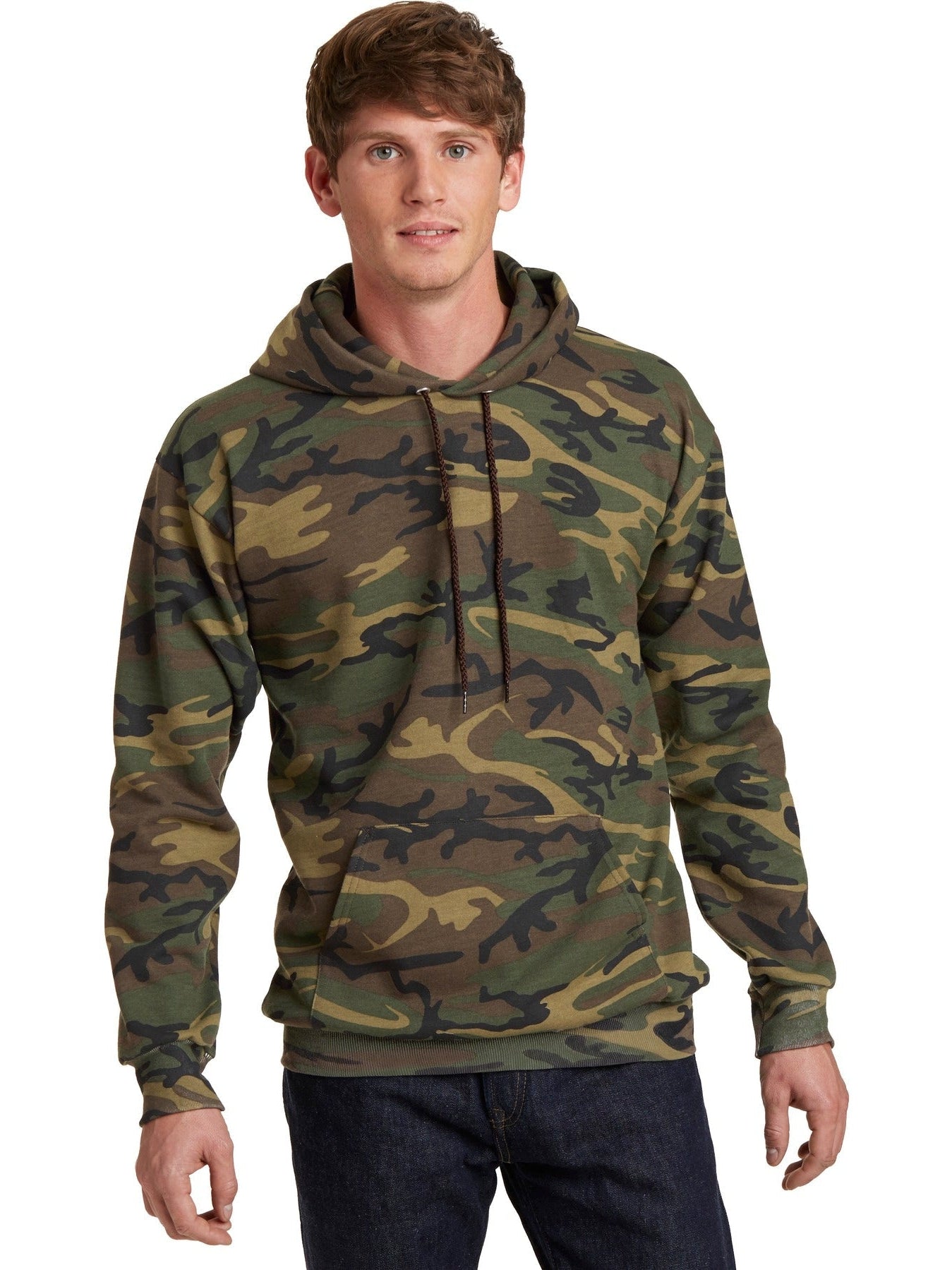 Port & Company Core Fleece Camo Pullover Hooded Sweatshirt - Outdoor Essential