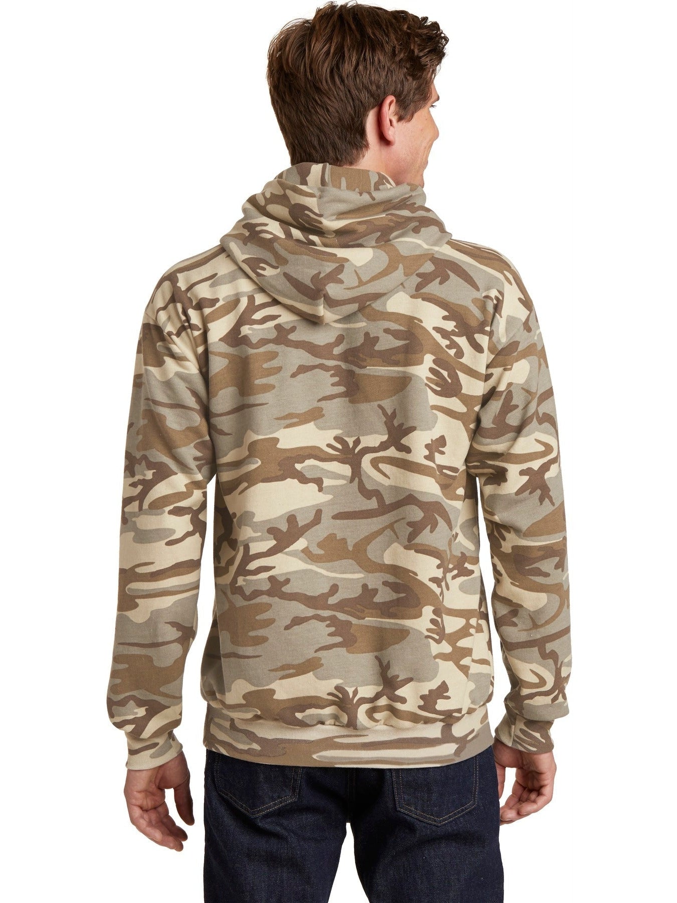Port & Company Core Fleece Camo Pullover Hooded Sweatshirt - Outdoor Essential