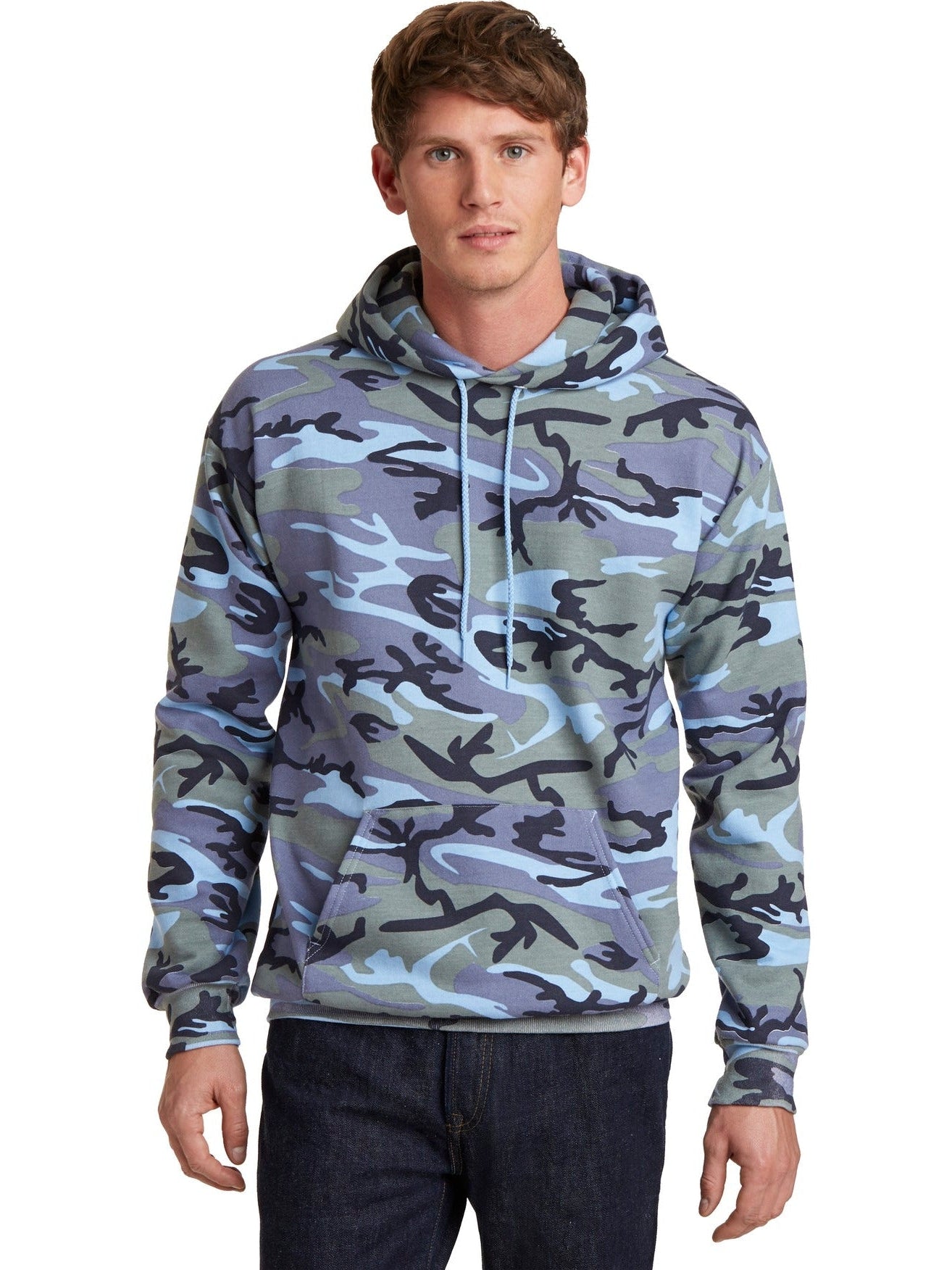 Port & Company Core Fleece Camo Pullover Hooded Sweatshirt - Outdoor Essential
