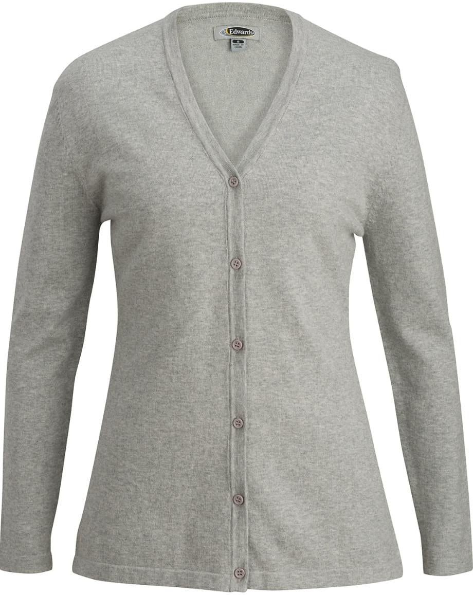 OUTLET - Edwards Ladies' Stylish V - Neck Fine Gauge Long Cardigan Sweater