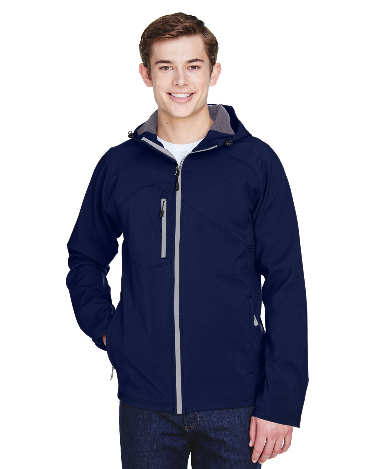 North End Prospect: Two-Layer Fleece Bonded Soft Shell Hooded Jacket - Your Weather Shield