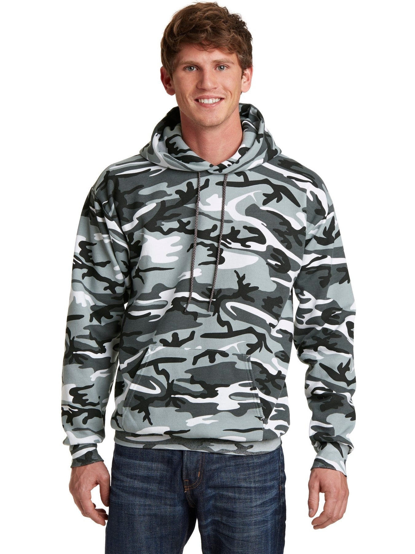 Port & Company Core Fleece Camo Pullover Hooded Sweatshirt - Outdoor Essential