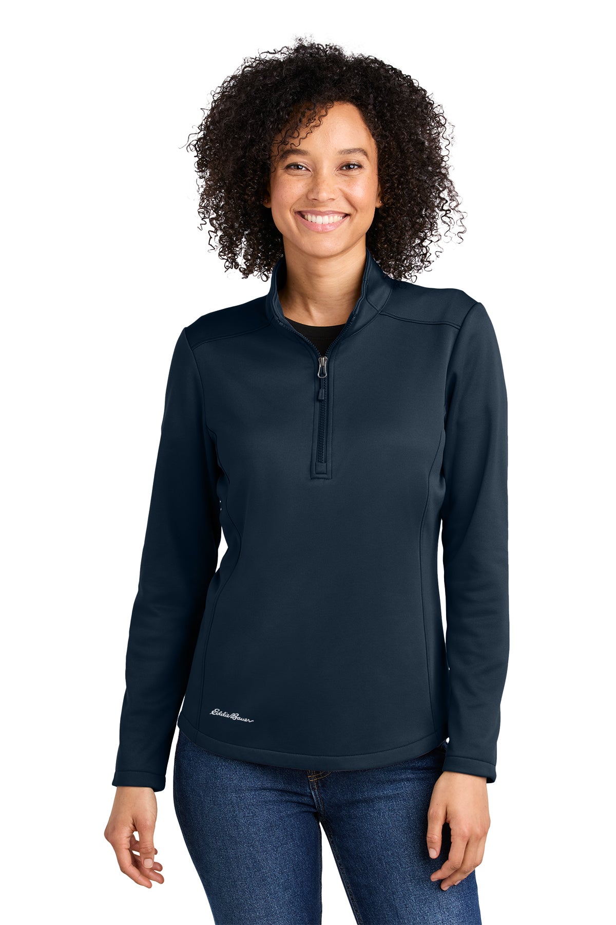 Eddie Bauer Women's Cozy Smooth Mid Layer 1/2-Zip Fleece - A Must-Have!