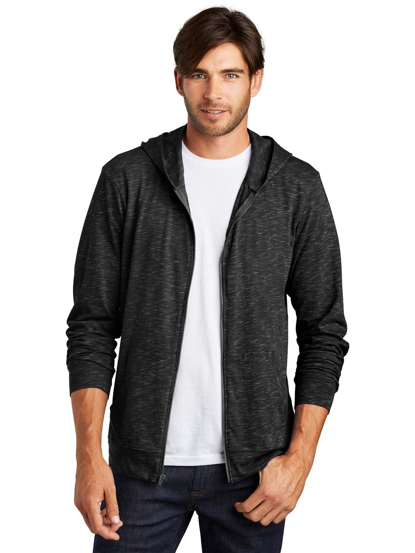 District Medal Stylish Full-Zip Hoodie