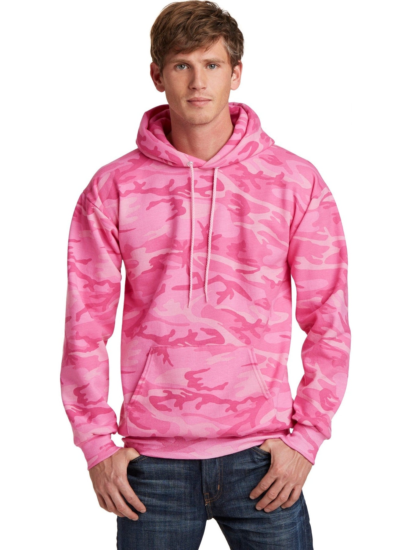 Port & Company Core Fleece Camo Pullover Hooded Sweatshirt - Outdoor Essential