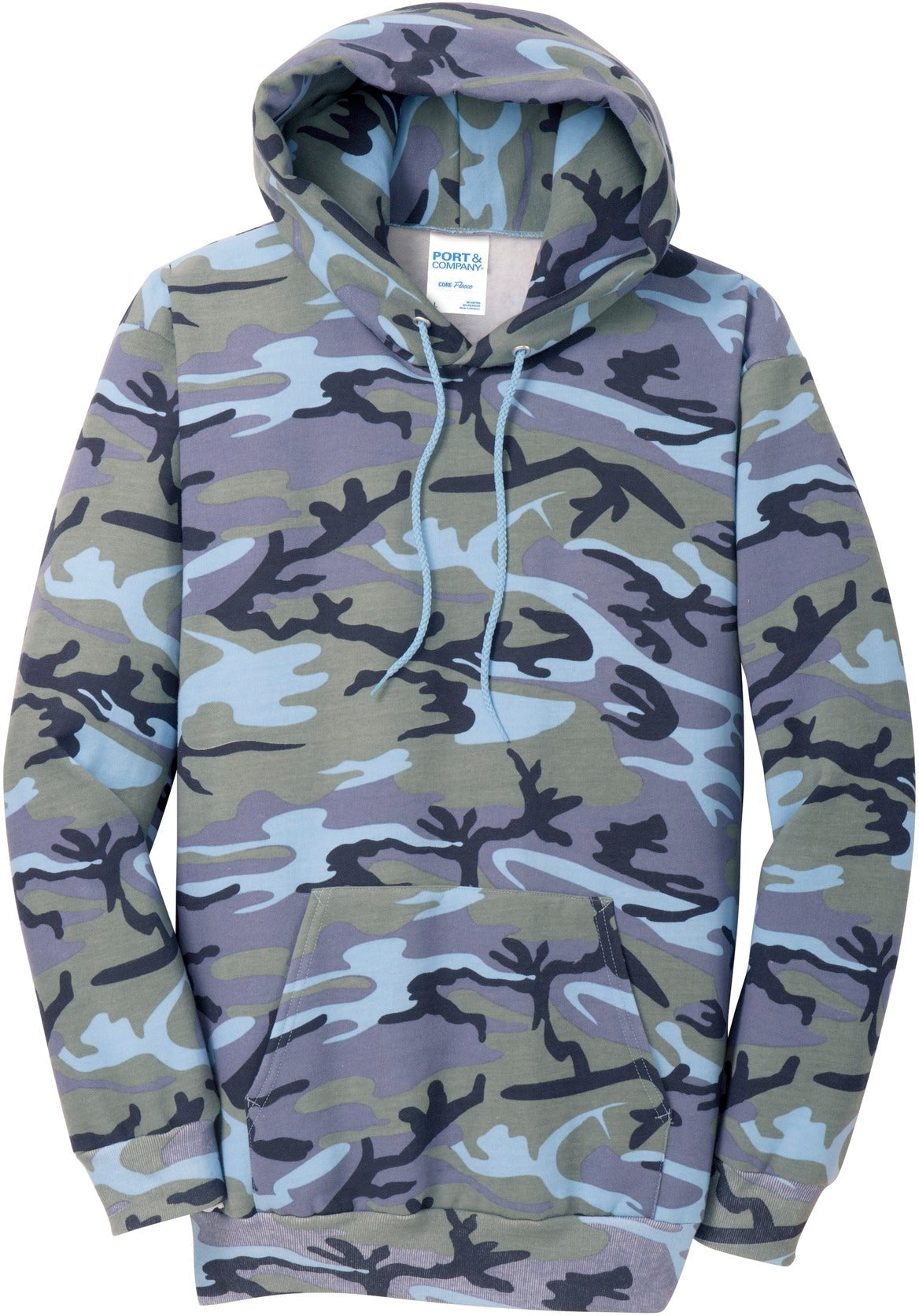 Port & Company Core Fleece Camo Pullover Hooded Sweatshirt - Outdoor Essential