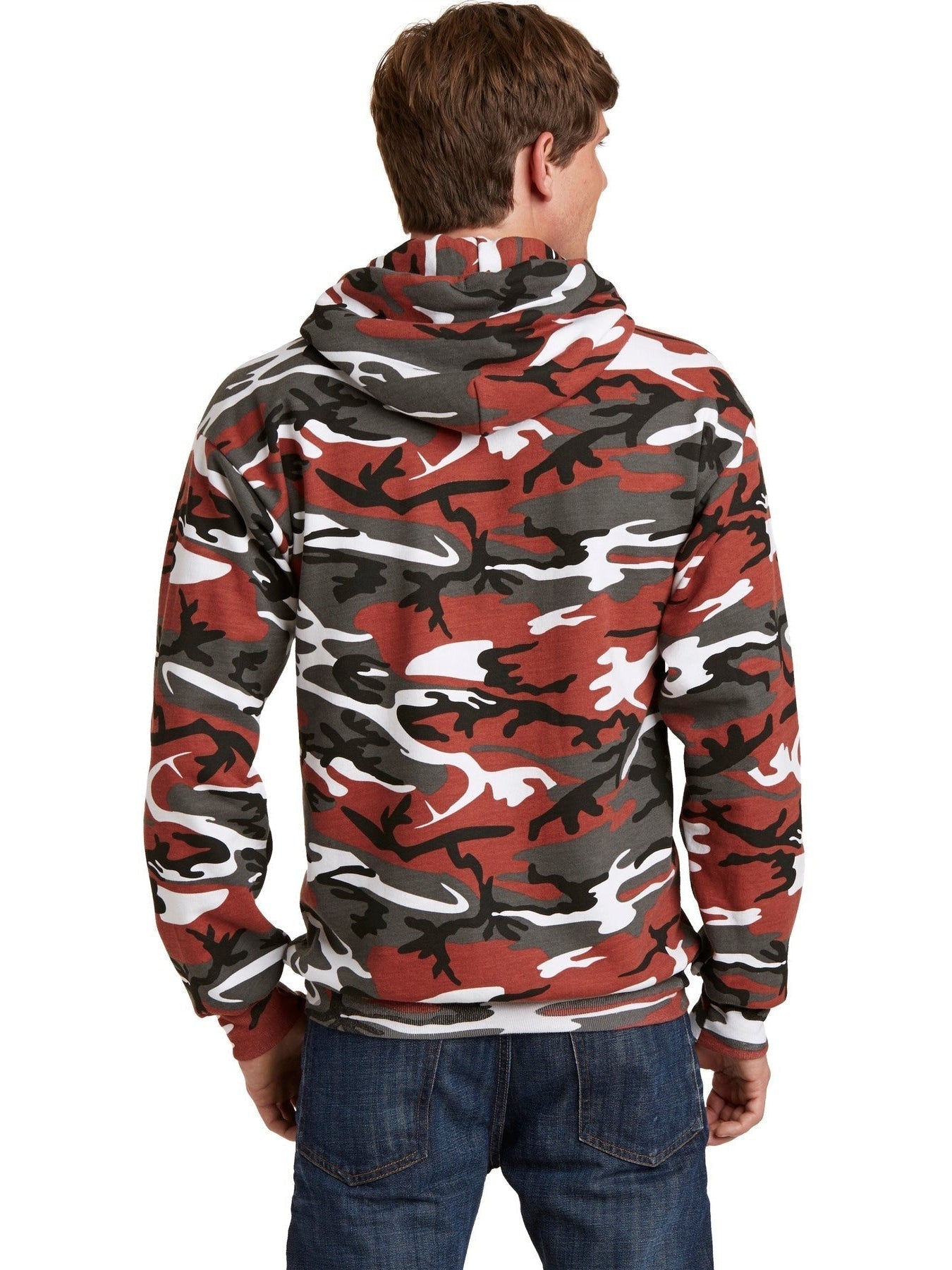 Port & Company Core Fleece Camo Pullover Hooded Sweatshirt - Outdoor Essential