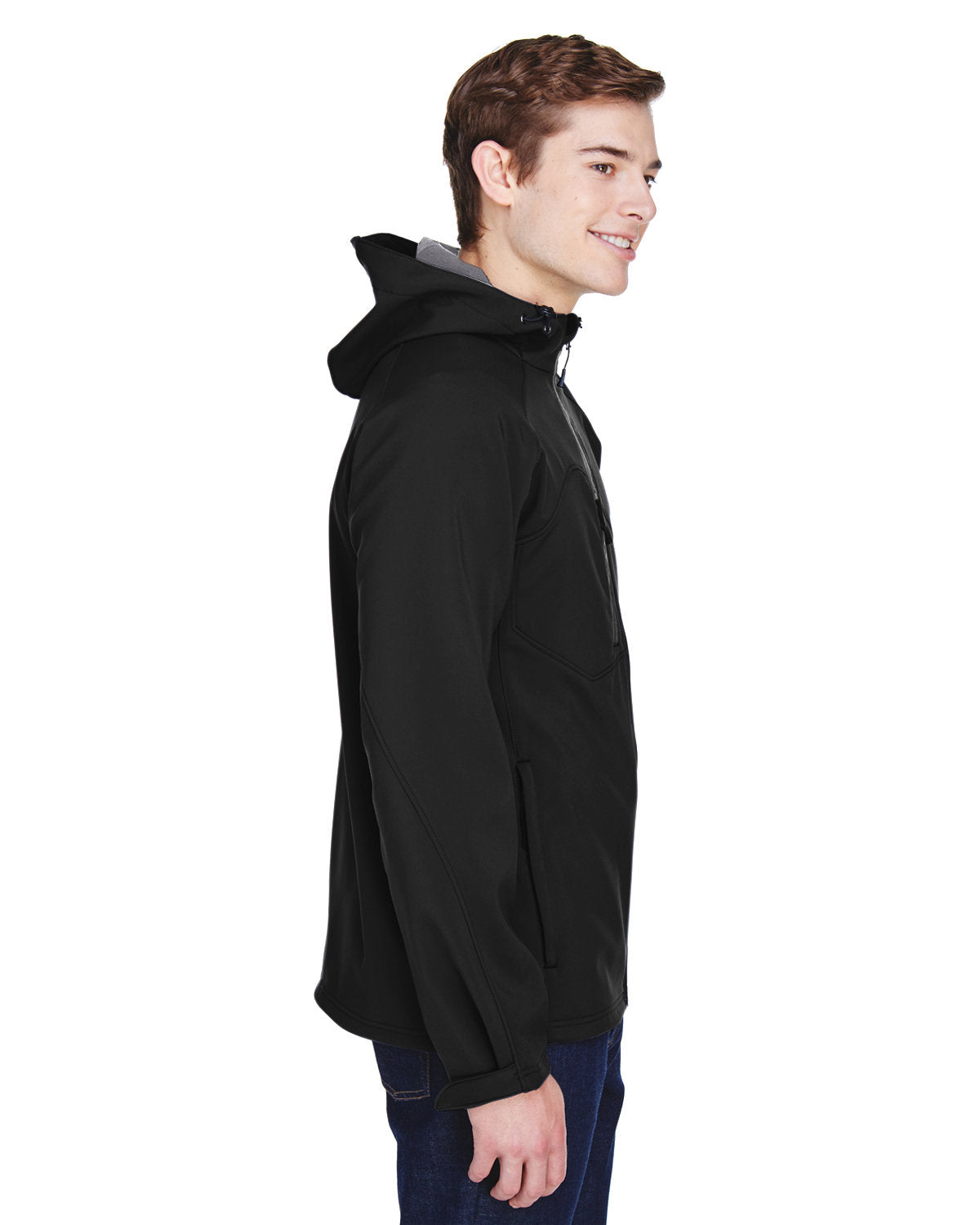 North End Prospect: Two-Layer Fleece Bonded Soft Shell Hooded Jacket - Your Weather Shield