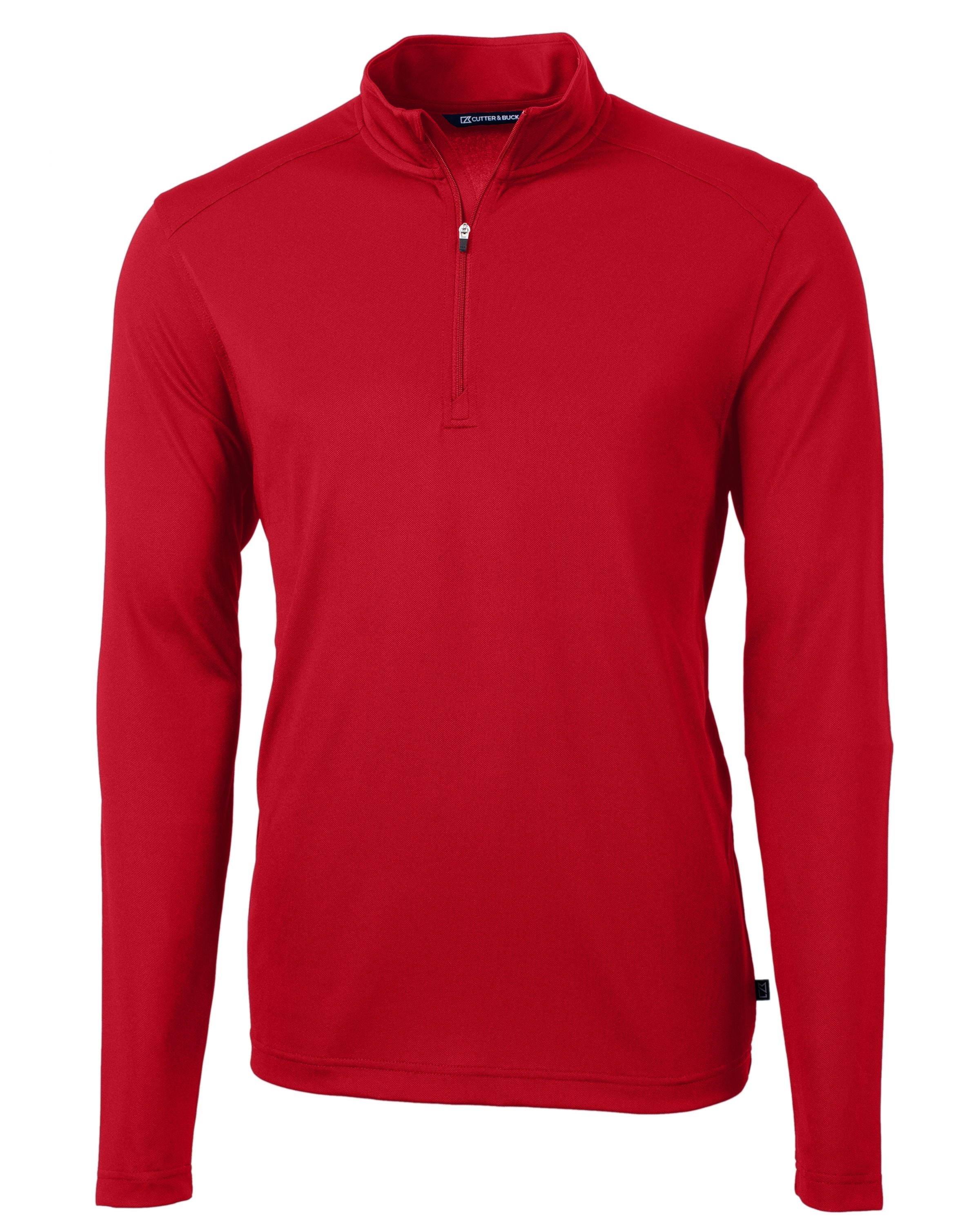 Cutter & Buck Tall Virtue Eco Pique: Sustainable Quarter Zip Pullover for Men