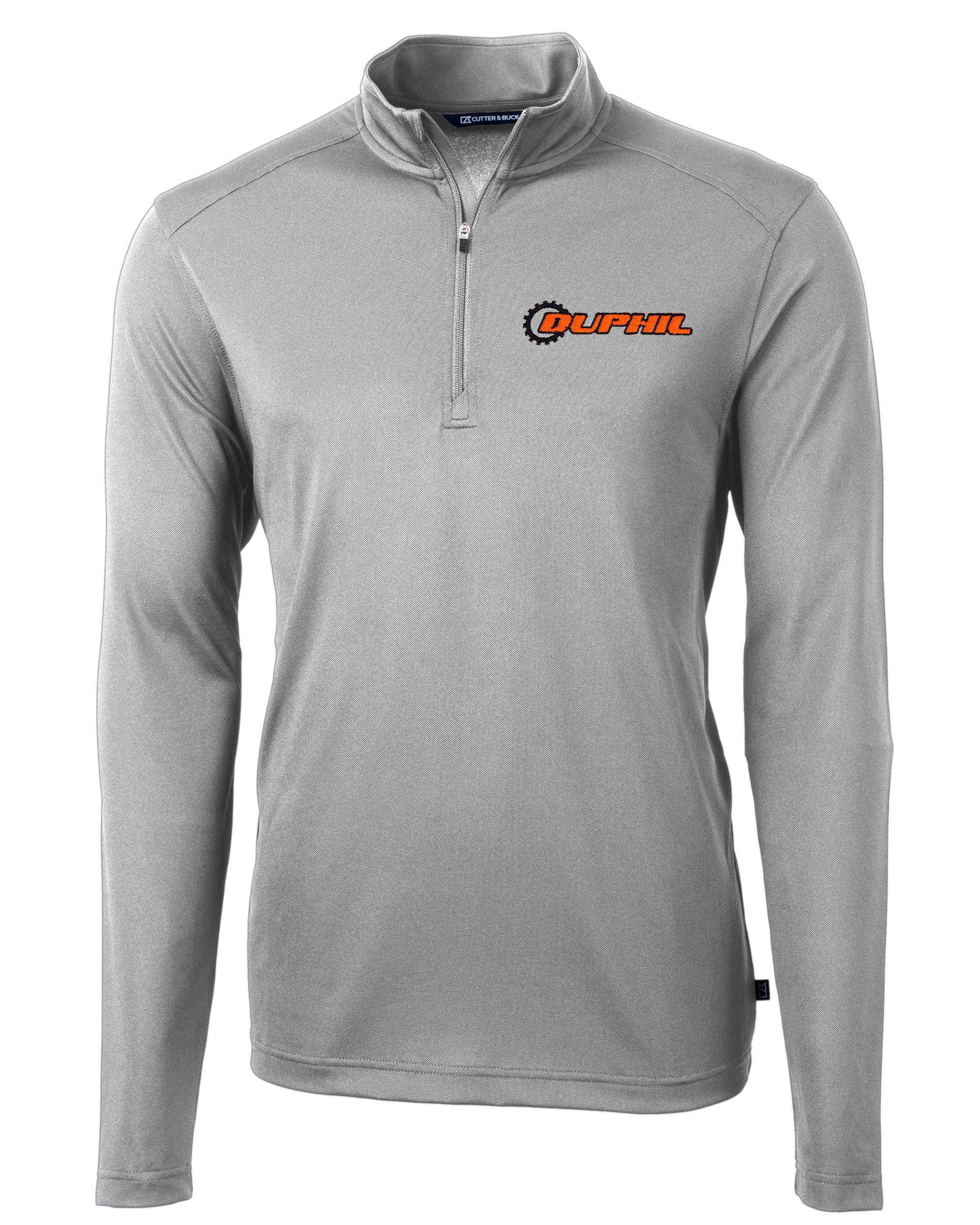 Cutter & Buck Tall Virtue Eco Pique: Sustainable Quarter Zip Pullover for Men