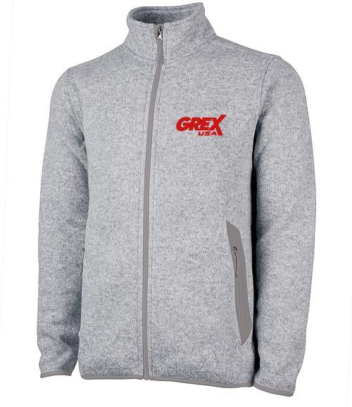 Charles River Stylish Heathered Fleece Jacket for Men
